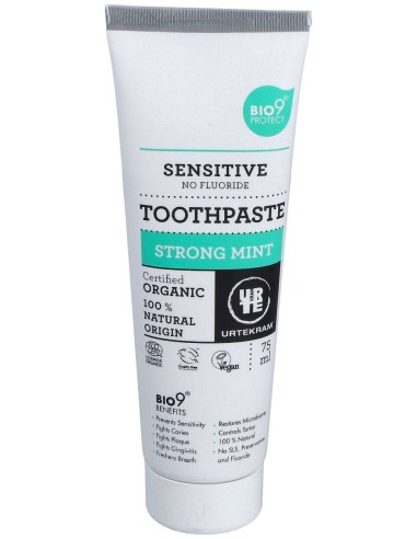 Urtekram Dentifrico Menta Fuerte Bio 75Ml