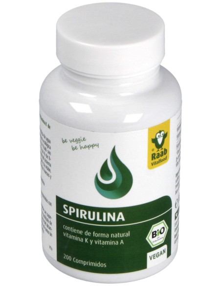 Raab Vitalfood Alga Spirulina Bio 200Comp
