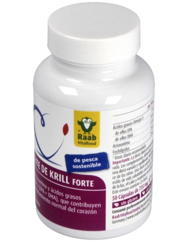 Raab Vitalfood Aceite Krill Forte 50Caps