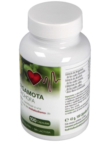 Raab Vitalfood Bergamota-Alcachofa 100Caps