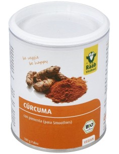 Raab Vitalfood Curcuma Con Pimienta Polvo Bio 100G