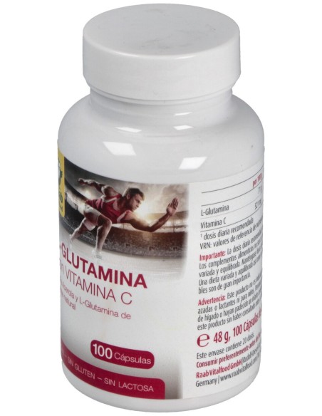 Raab Vitalfood L-Glutamina Con Vitamina C 100Caps