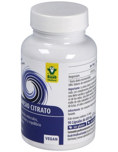 Raab Vitalfood Citrato De Magnesio 90Caps