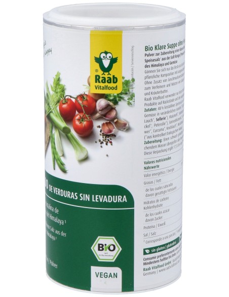 Raab Vitalfood Caldo De Verduras Sin Levadura Bote Bio 350G