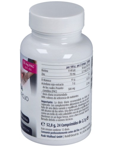 D-Mannose - Arandano Rojo 24Comp.