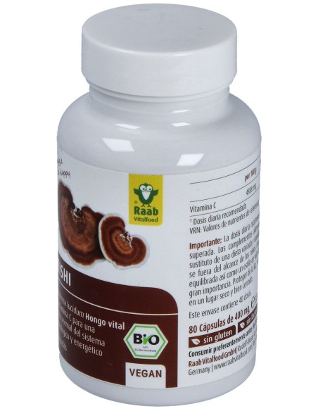 Raab Vitalfood Reishi Bio 80Caps