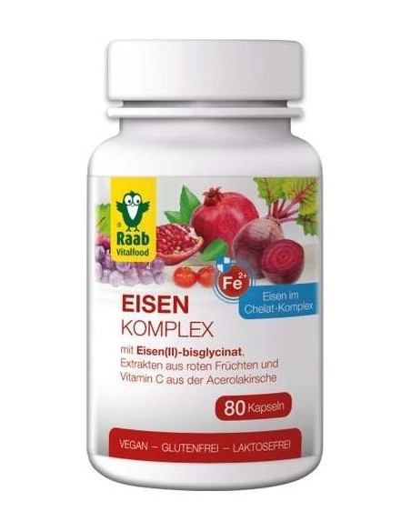 Raab Vitalfood Complejo De Hierro 80Caps