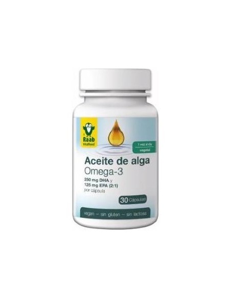 Raab Vitalfood Aceite De Alga Omega 3 1183Mg 30Caps
