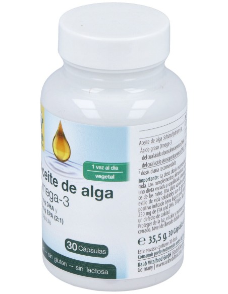 Raab Vitalfood Aceite De Alga Omega 3 1183Mg 30Caps