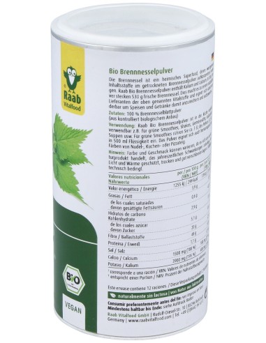 Ortiga Polvo 160Gr. Bio Sg Vegan