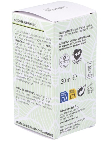 Labnatur Bio Acido Hialuronico Liquido 30Ml