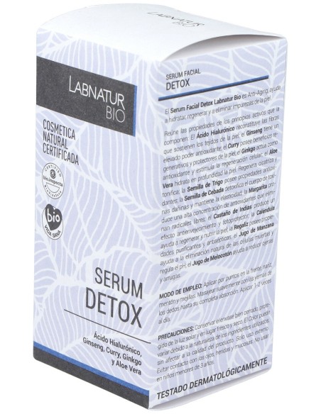 Labnatur Bio Sérum Facial Detox Ginseng Curry Ginkgo 30Ml