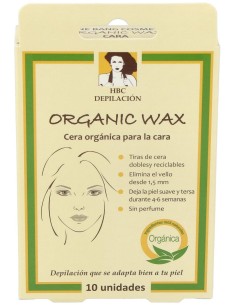 H.B.C. Cera Organica-Cara 10 Tiras