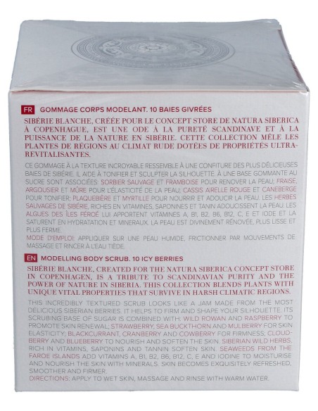 Natura Siberica Exfoliante Corporal Moldeador, 10 Bayas Del Hielo 300 Ml