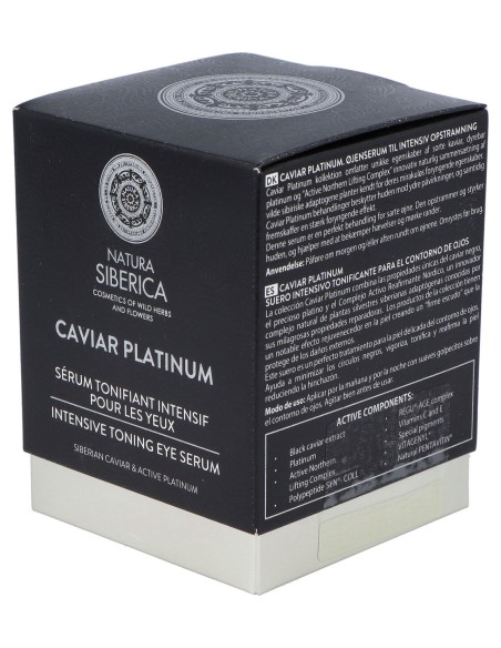 Natura Siberica Caviar Platinum Serum Para El Contorno De Ojos Tonificacion Intensiva 30 Ml