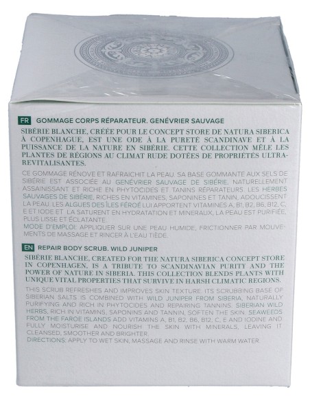 Natura Siberica Exfoliante Corporal Reparador, Enebro Silvestre 370 Ml