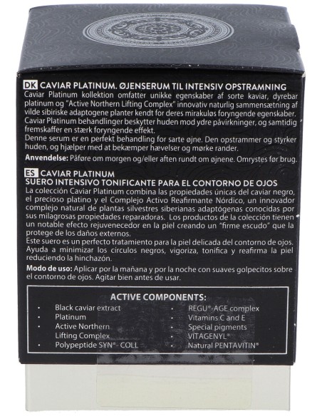 Natura Siberica Caviar Platinum Serum Para El Contorno De Ojos Tonificacion Intensiva 30 Ml