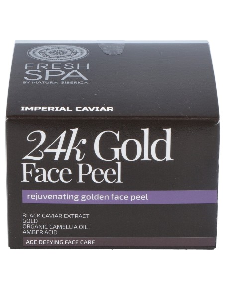 Natura Siberica Imperial Caviar Fresh Spa - Peeling Facial De Oro 24K, Rejuvenecedor 50 Ml