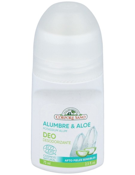 Desodorante Mineral Aloe Roll-On 75Ml. Ecocert