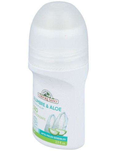 Desodorante Mineral Aloe Roll-On 75Ml. Ecocert
