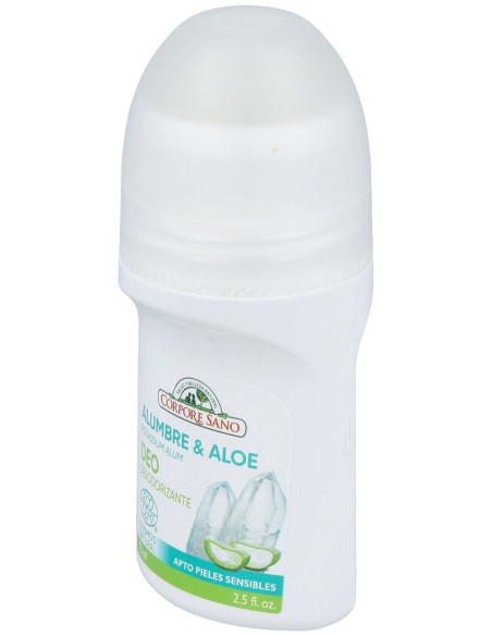 Desodorante Mineral Aloe Roll-On 75Ml. Ecocert