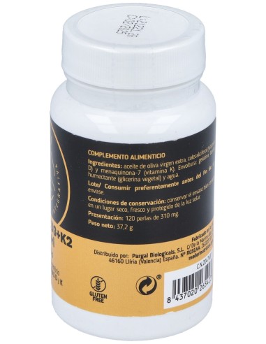 Mederi Vitamina D3 + K2 120 Perlas