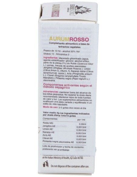 Aurumrosso Compost Fatiga 10Ml