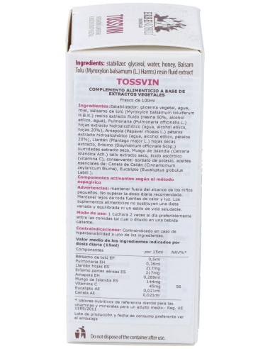 Tossvin Compost Tos Seca 100Ml