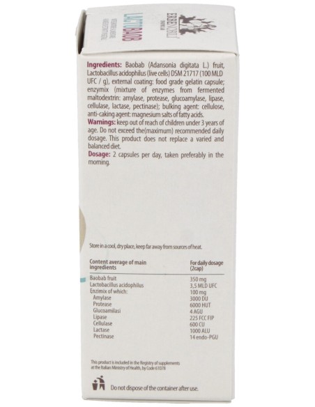 Lactobaob Compost Enzimas Digestivos 42Caps