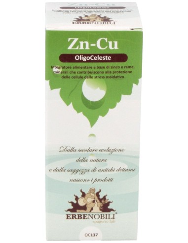 Oligoceleste Zn/Cu (Zinc/Cobre) Oligoelemento 50Ml