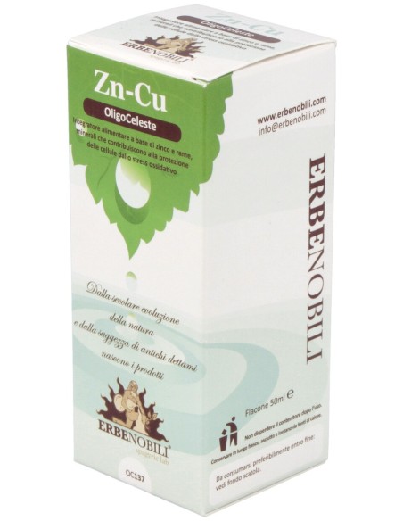 Oligoceleste Zn/Cu (Zinc/Cobre) Oligoelemento 50Ml