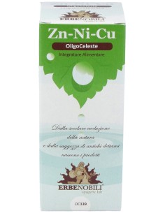 Oligoceleste Zn/Ni/Cu (Zinc/Niquel/Cobre) Oligoelemento 50Ml