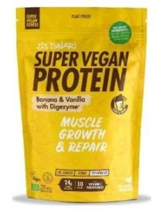Iswari Super Vegan Fitness Proteína Banana Vainilla 350G