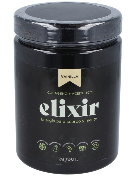 Paleobull Elixir Colageno+Aceitetcm Vainilla 450Gr