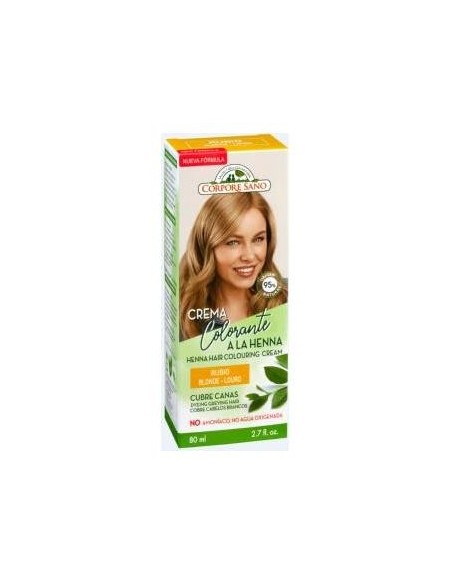Corpore Sano Crema Colorante Cabello Rubio 80Ml