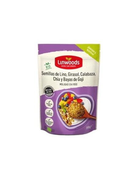 Linwoods Semillas Lino-Giras-Calab-Chia-Goji Molidas Bio 200G