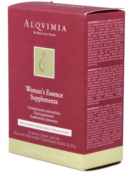 Alqvimia Womanžs Essence Supplements 30 Perlas