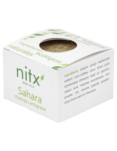 Nitx Sahara Antigras Champu Solido 85G
