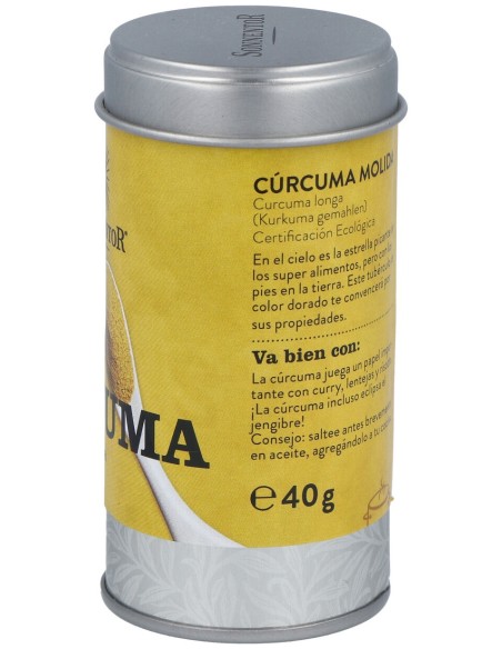 Curcuma Molida En Lata 40Gr. Bio