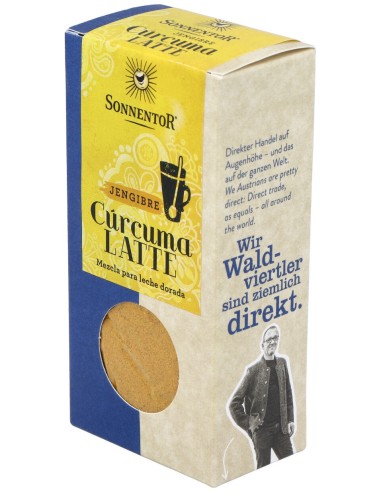 Sonnentor Curcuma Latte Ginger Leche Dorada 60G