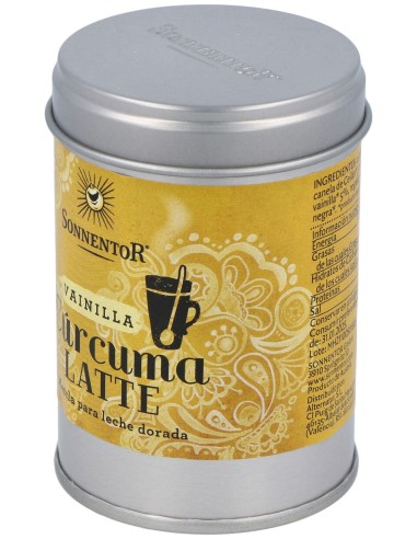 Curcuma Latte Vainilla Leche Dorada Lata 60Gr. Bio