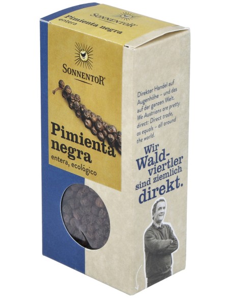 Sonnentor Pimienta Negra En Grano 55G