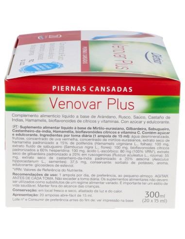 Dietisa Venovar Plus 15 Viales X 15 Ml
