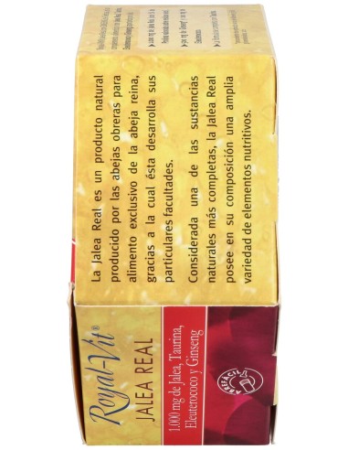 Jalea Real Royal Vit Ginseng 1000Mg Taurina 20Amp