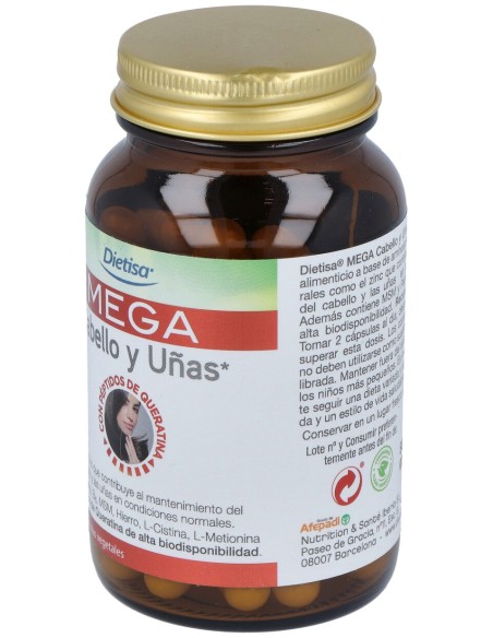 Dietisa Mega Cabello Y Uñas 60 Cáps