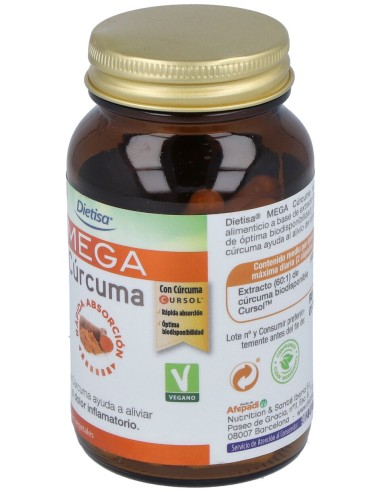 Dietisa Mega Curcuma 50 Capsulas