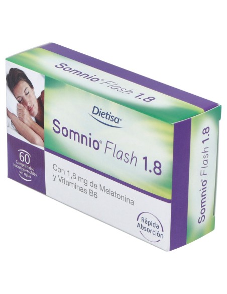 Somnio Flash Melatonina 1,8Mg. Vit. B6 60Comp.