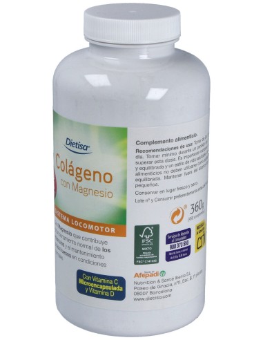 Colageno Con Magnesio 450Comp.