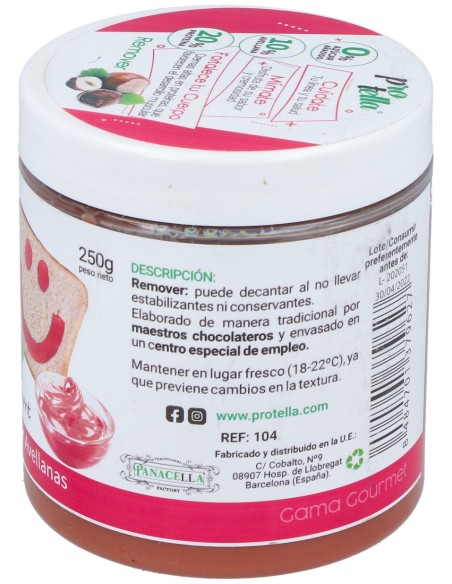 Protella Crema Chocolate Pink 250G