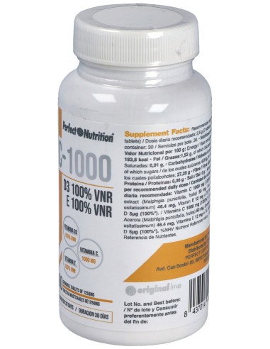 Gen Professional Vitamina C 1000 + E + D3 60Comp